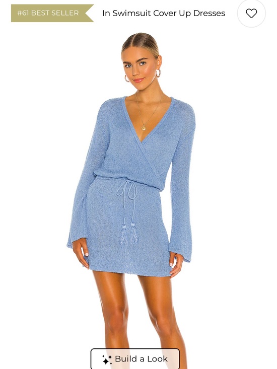 l*space Other - l*space Light Blue Knit Swim Coverup Dress